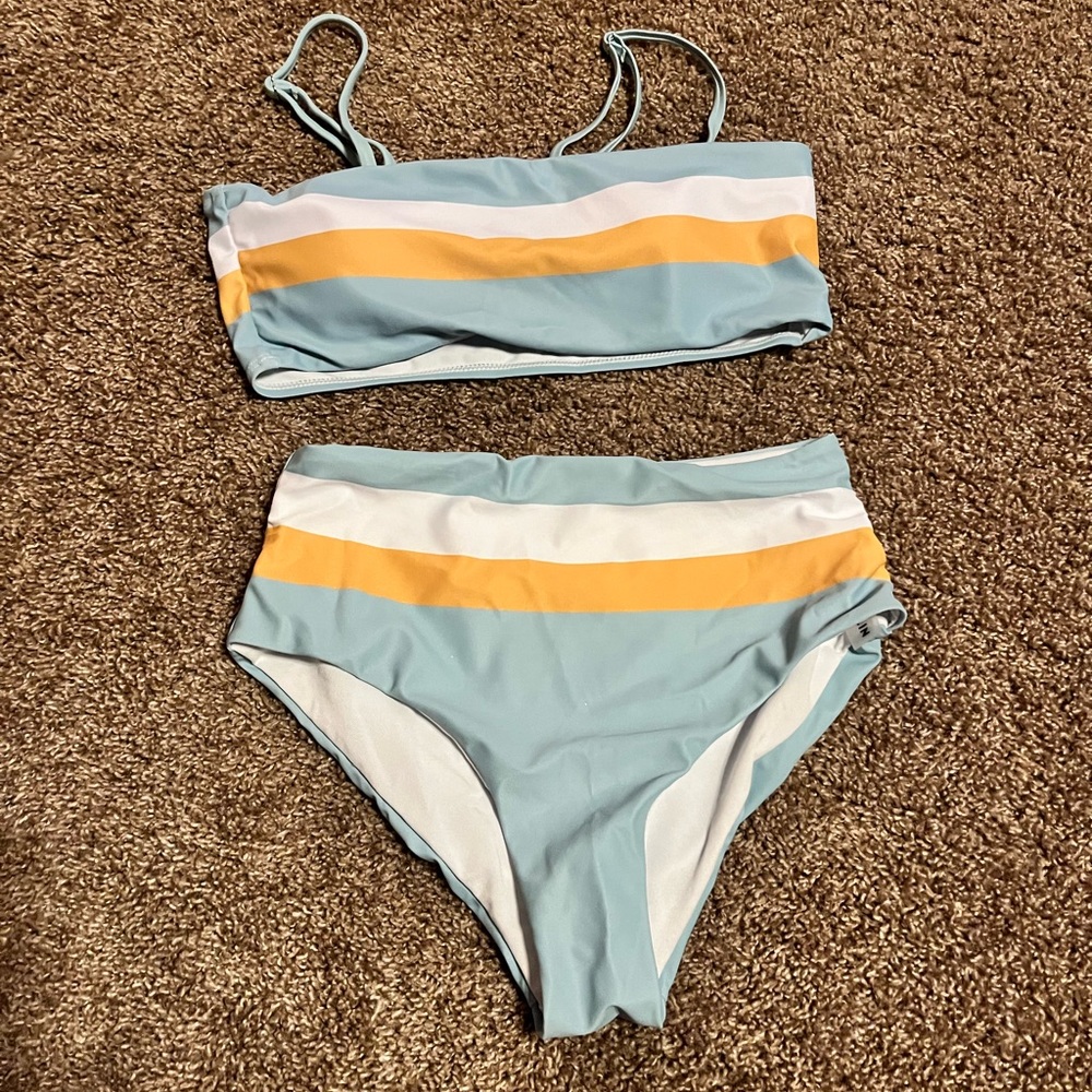 Two piece multicoloured bikini